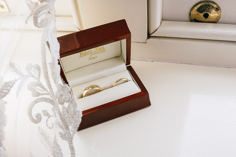 wedding rings at Kilronan Castle 