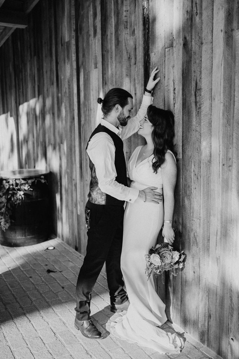 bride and groom at sligo wedding at drumhierny woodland hideaway