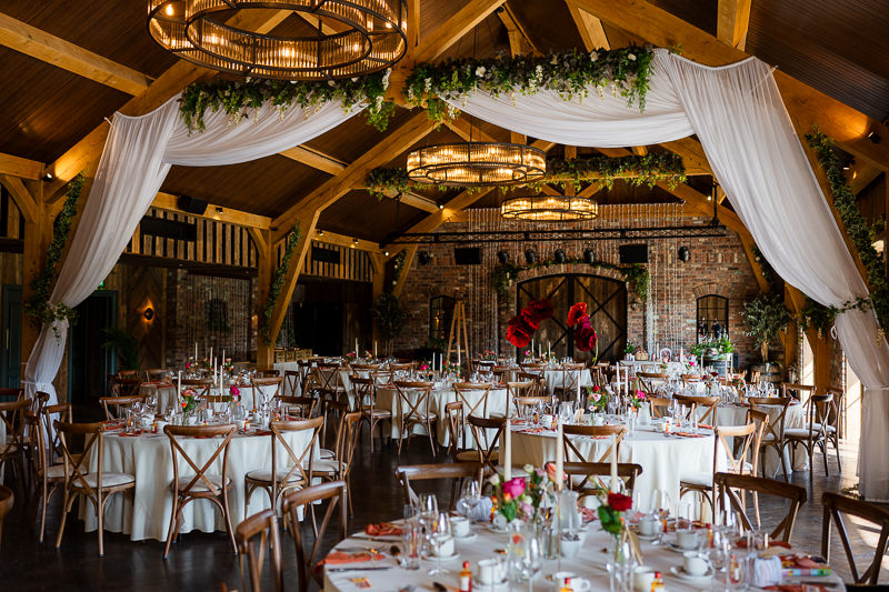 Wedding reception barn at Drumhierny Woodland Hideaway, Sligo